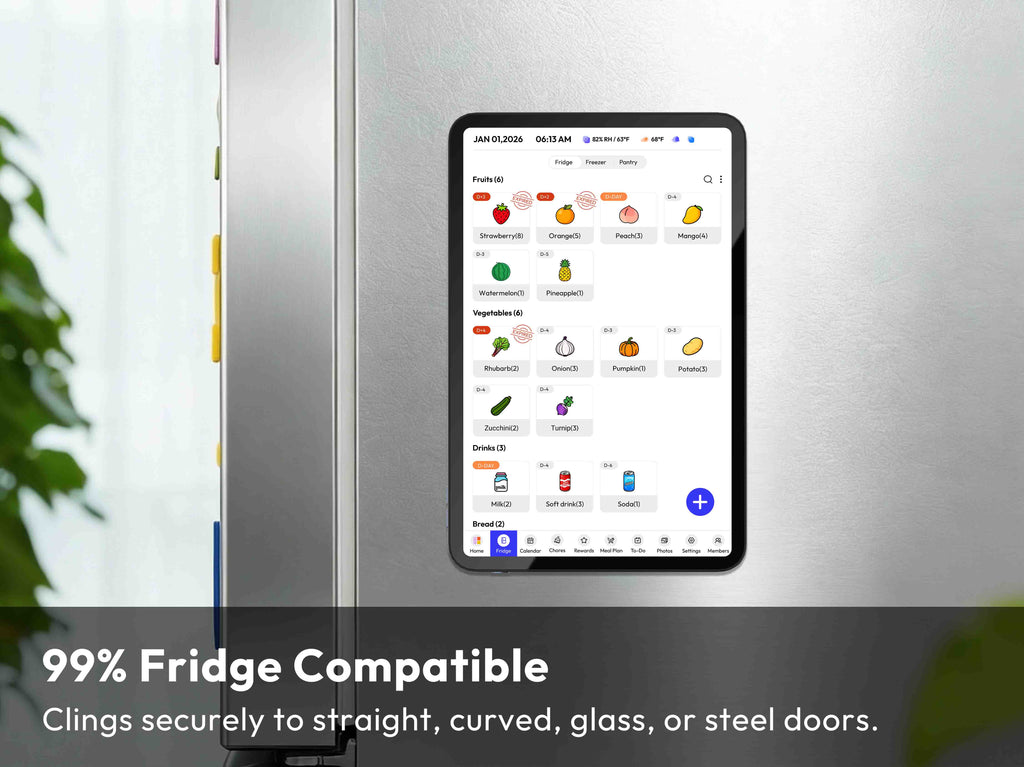 13.4" Magnetic Digital Fridge Calendar | Smart Meal Planner
