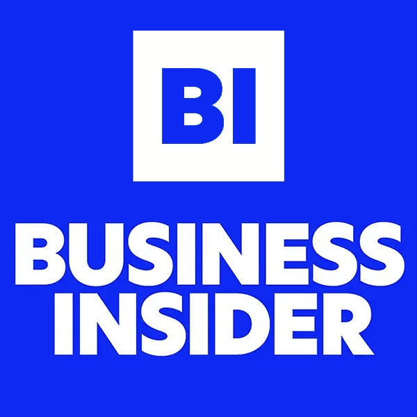 Business Insider logo on a blue background