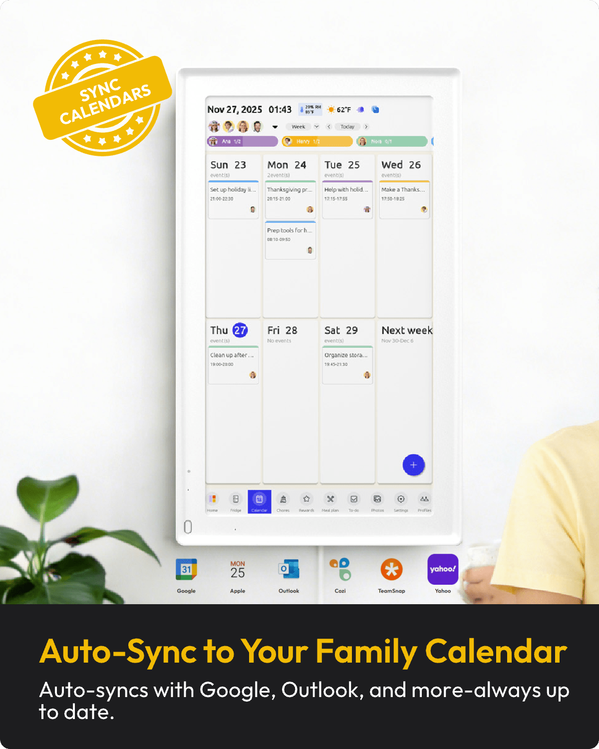 Everblog 21.5" Digital Calendar - Everblog