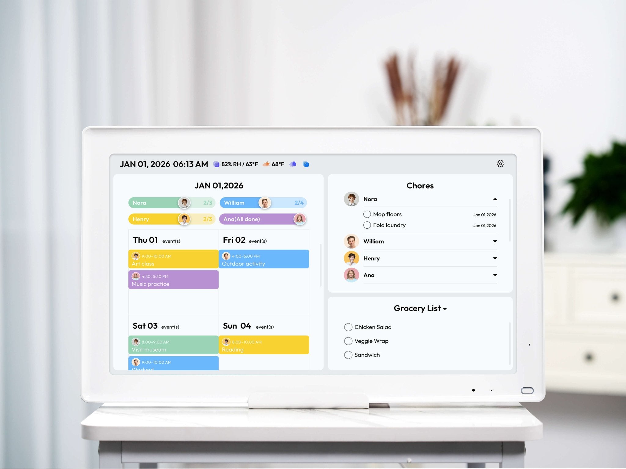 Everblog 21.5" Digital Calendar - Everblog