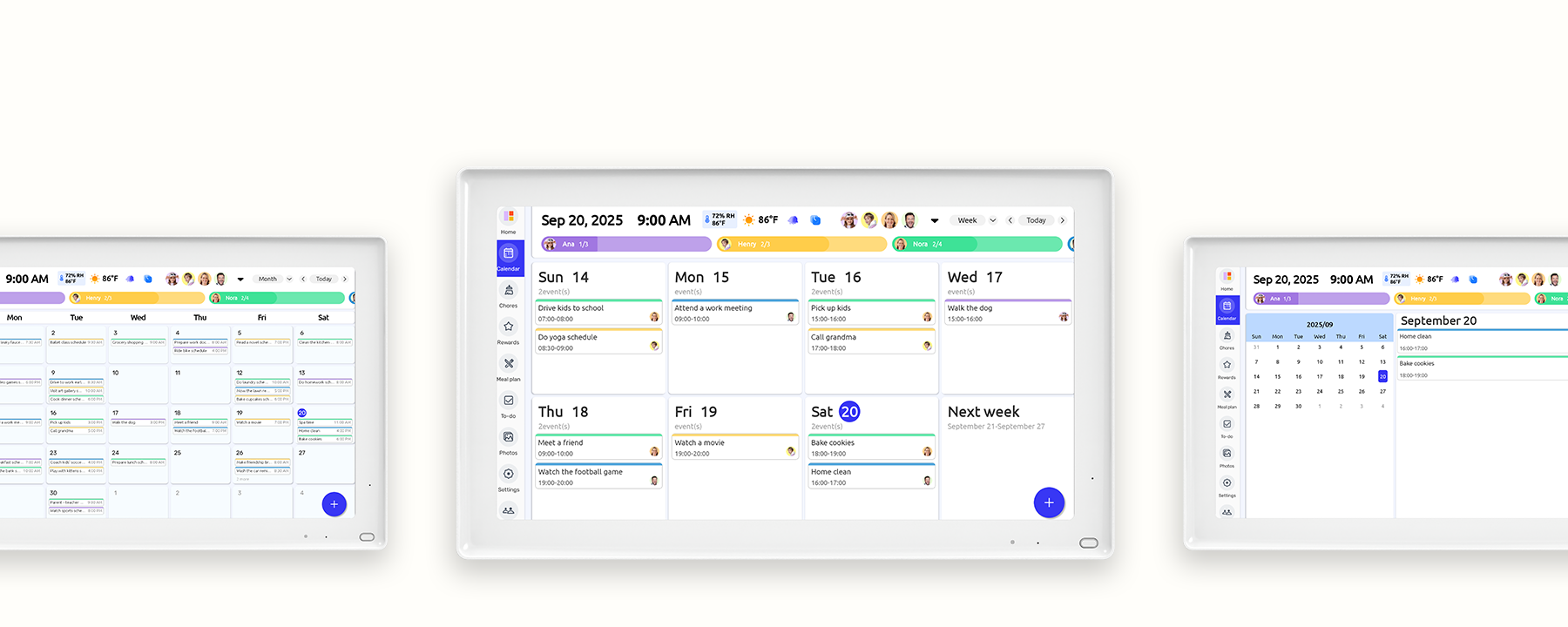 everblog Calendar Interface: Daily, Weekly, and Monthly Views
